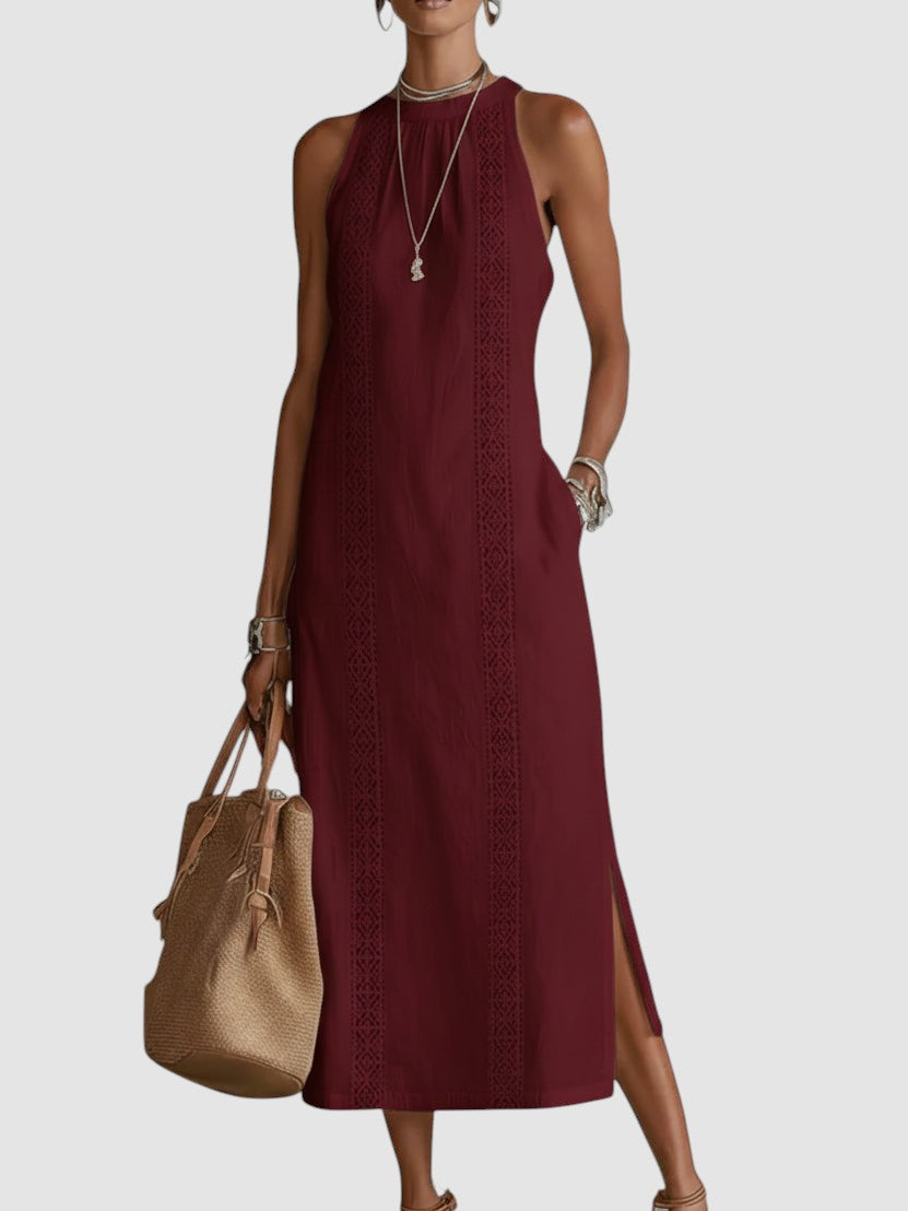JIMENA | MANDARIN MIDI DRESS