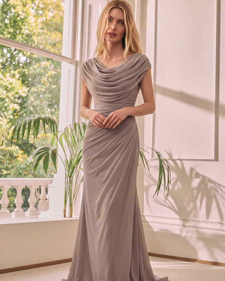 MAUD | DRAPED MAXI DRESS