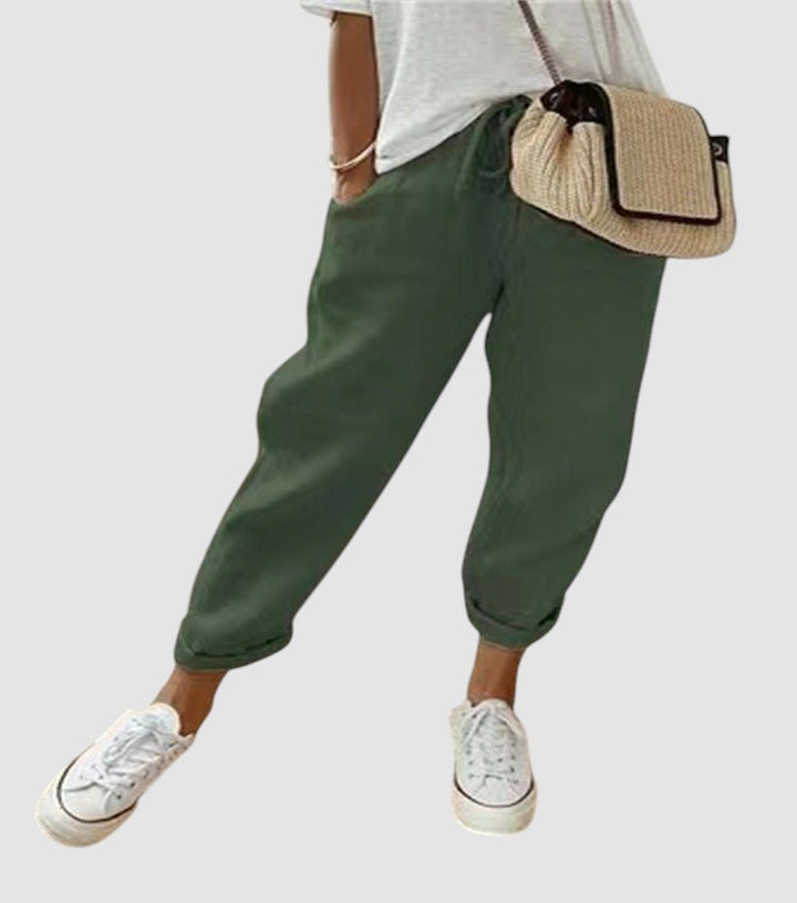 MIA | COTTON LINEN WOMENS TROUSERS