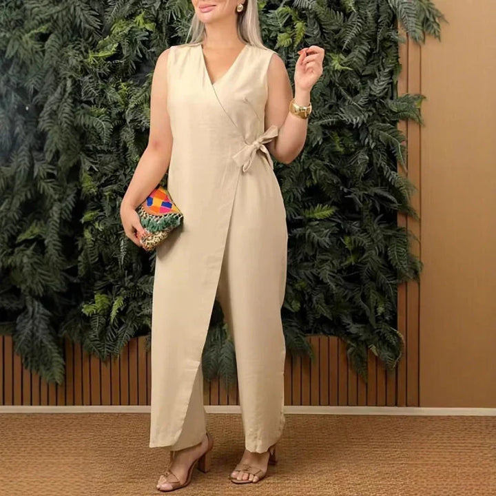 NOWELA | ELEGANT WRAP JUMPSUIT