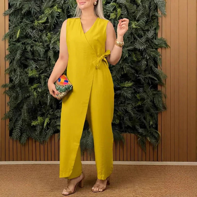 NOWELA | ELEGANT WRAP JUMPSUIT