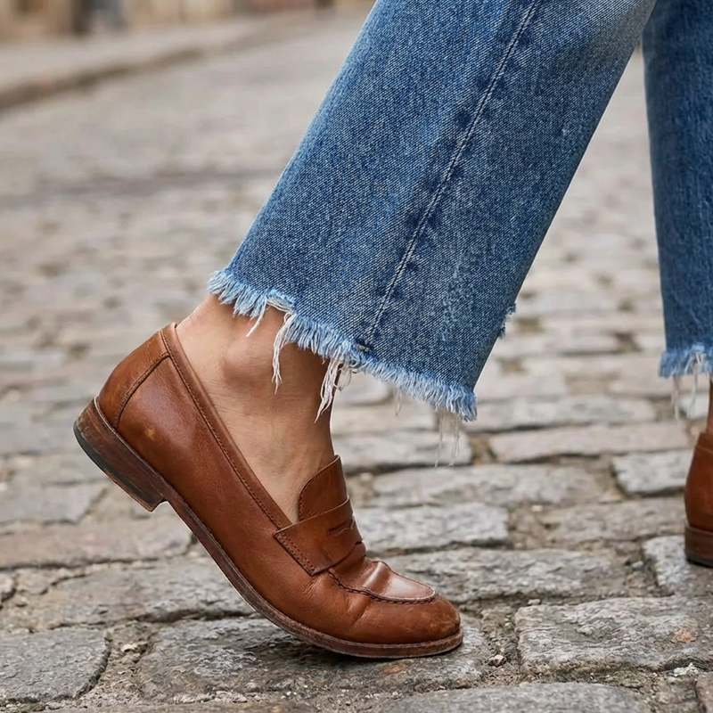 Amelia | Cropped Straight-Leg Jeans