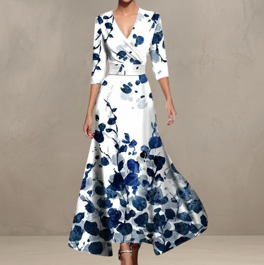 ARIA | CHIC DRESS WITH FLORAL PRINT