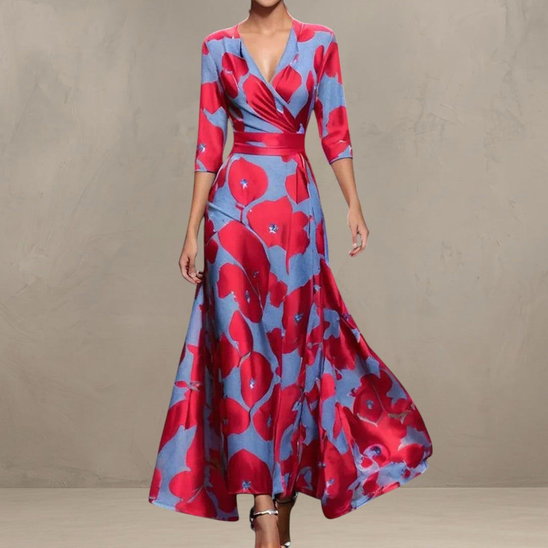 ARIA | CHIC DRESS WITH FLORAL PRINT