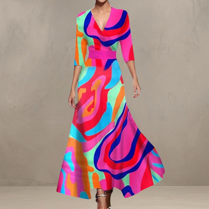 ARIA | CHIC DRESS WITH FLORAL PRINT